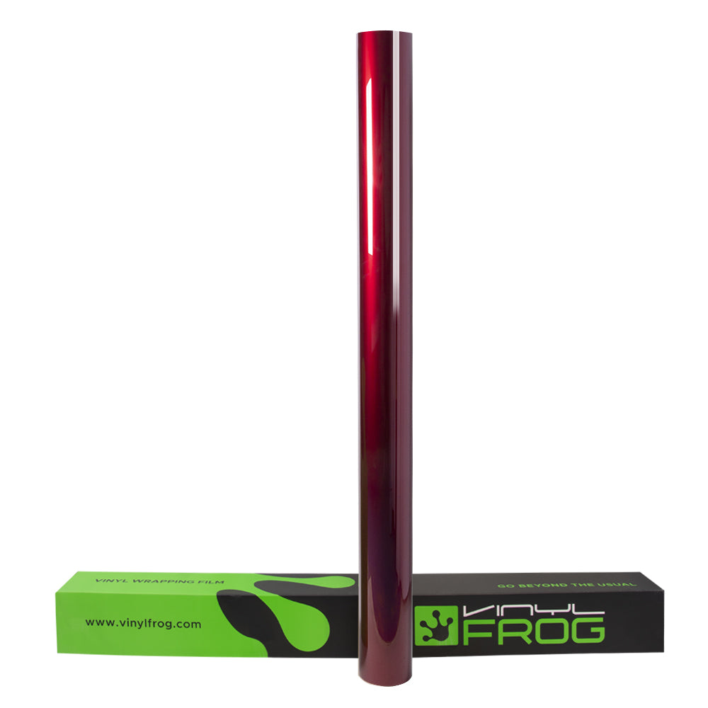 Glossy Metallic Raspberry Red Vinyl Wrap
