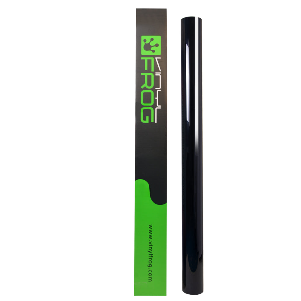 Glossy Metallic Glitter Black Blue Vinyl Wrap