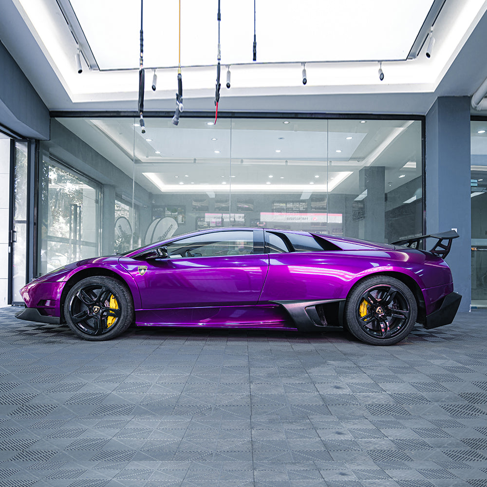 Glossy Metallic Grape Purple Vinyl Wrap