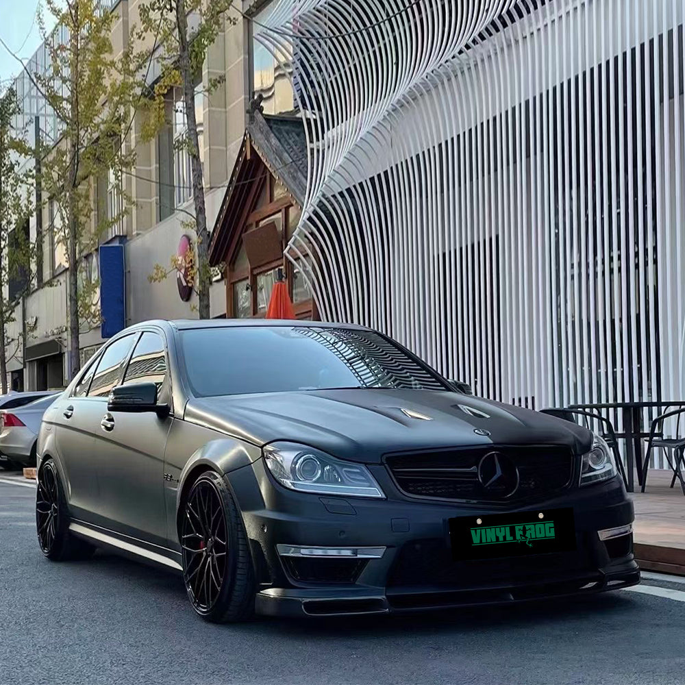 Brushed Metallic Black Vinyl Car Wrap.