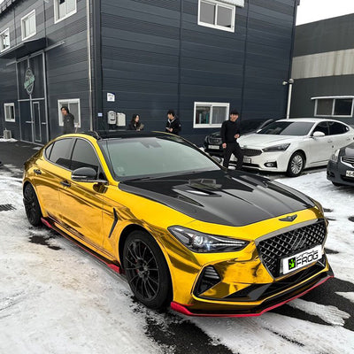 Mirror Chrome Gold Vinyl Wrap
