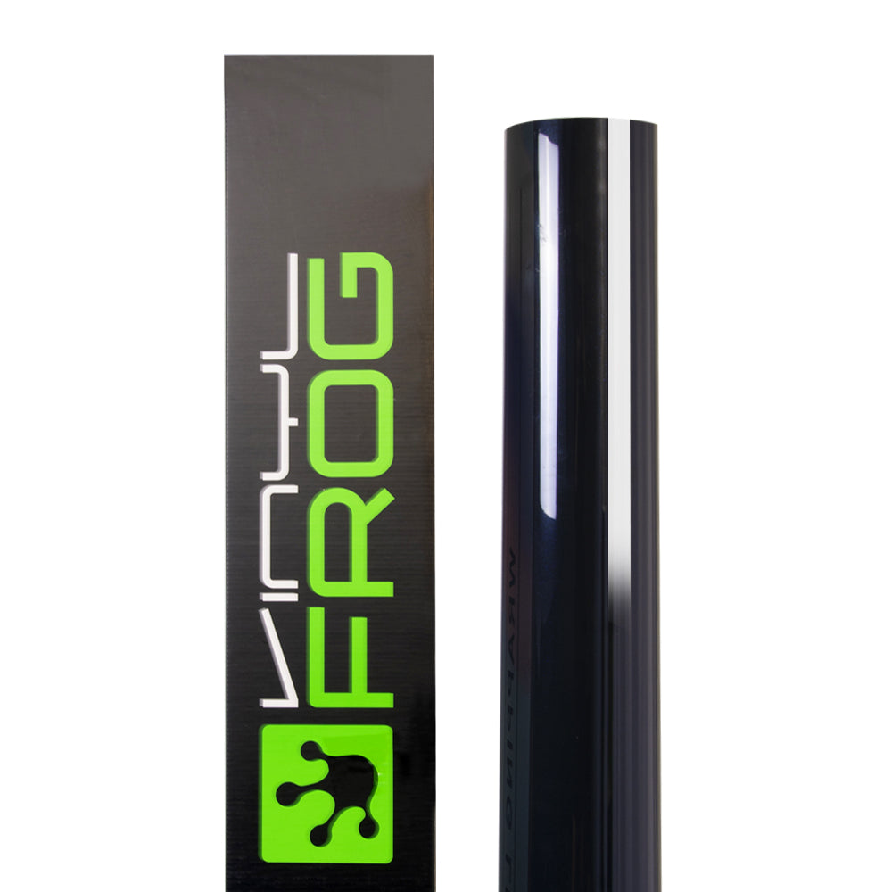 Glossy Metallic Glitter Black Blue Vinyl Wrap