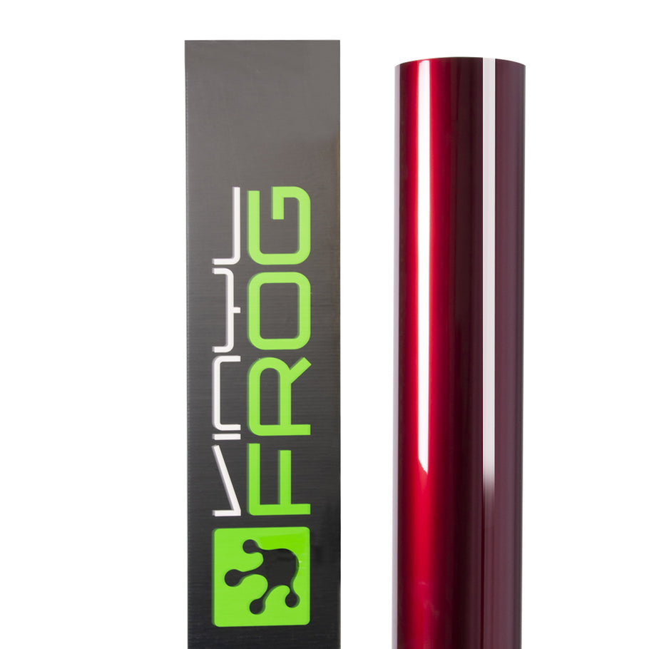 Glossy Metallic Raspberry Red Vinyl Wrap