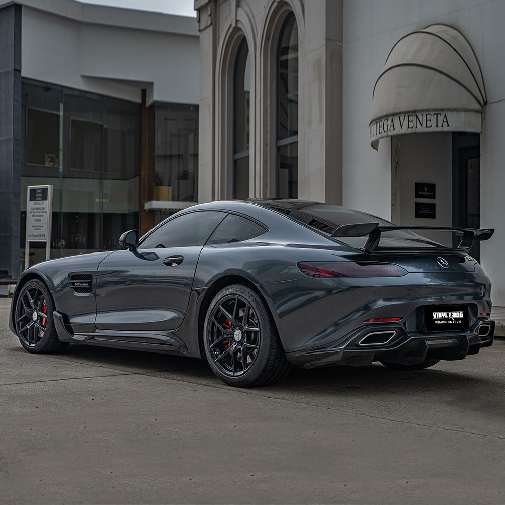 Glitter Metallic Diamond Black Vinyl Wrap.