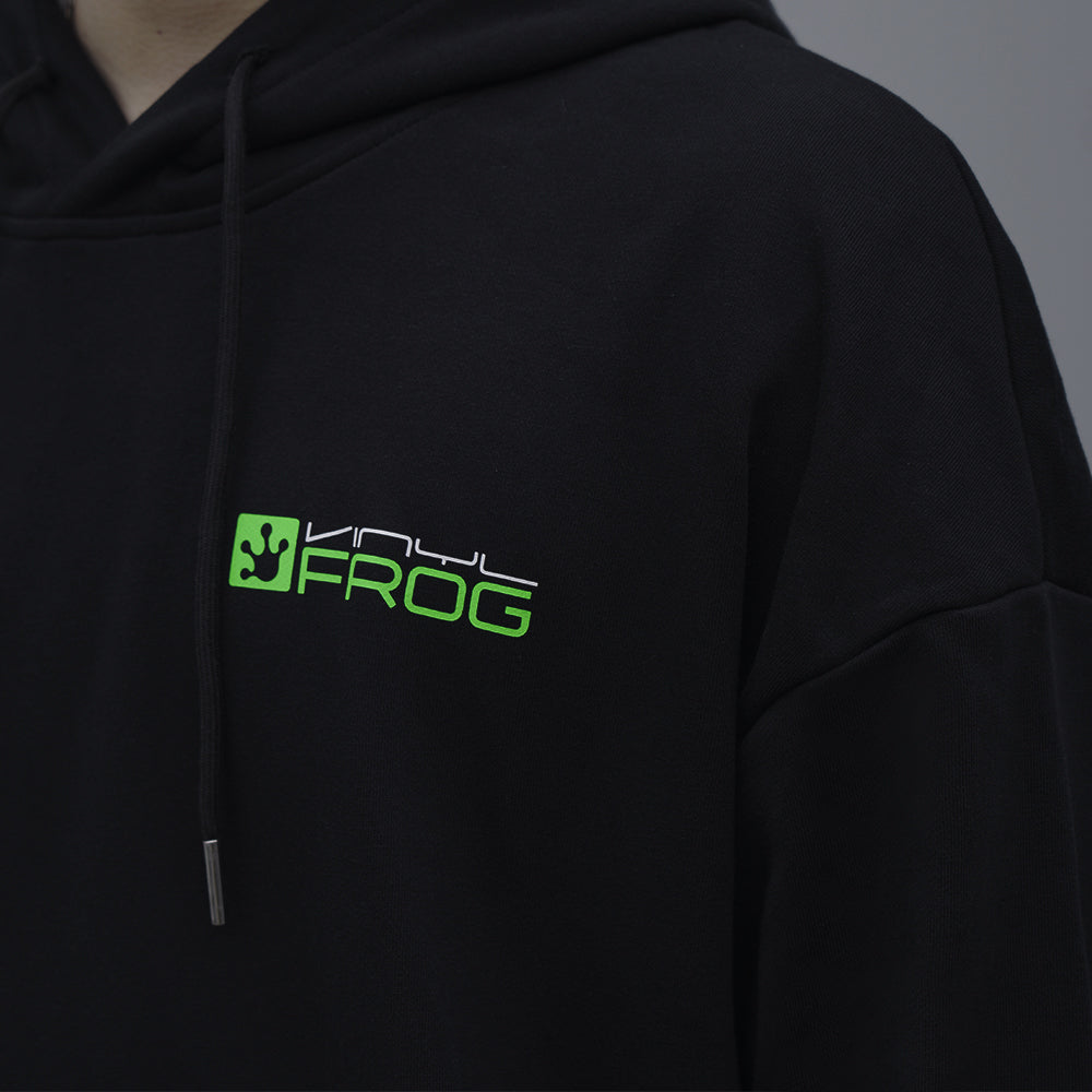 Vinylfrog Full Sleeve Black Hoodie