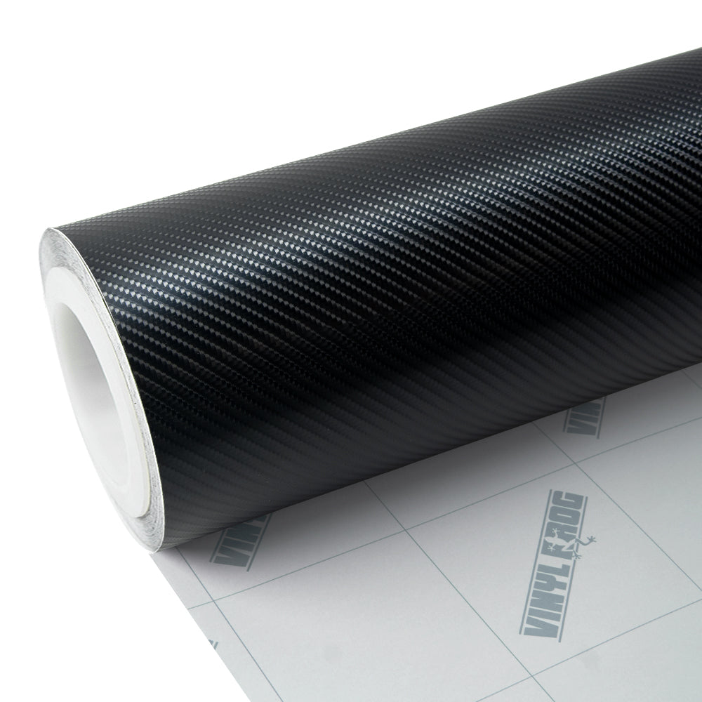 Spiral Black Carbon Fiber Vinyl Wrap