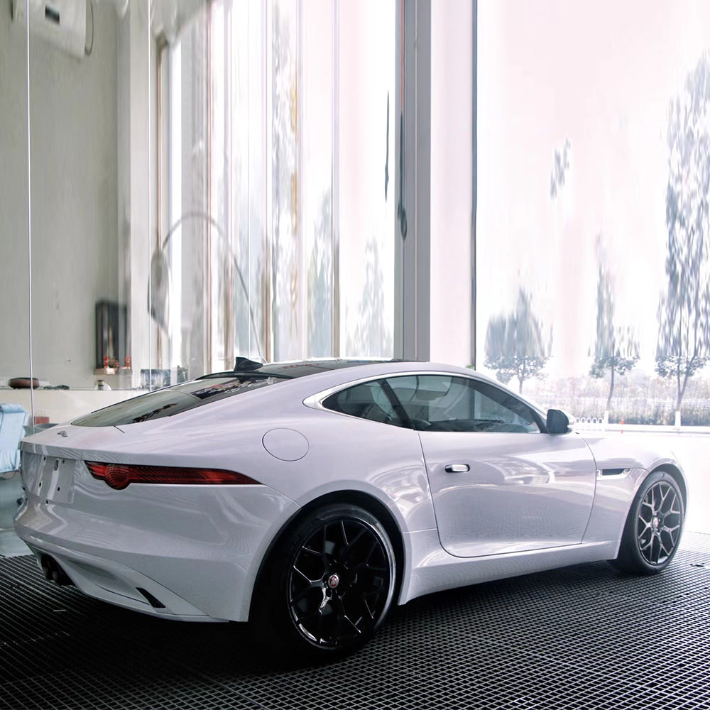 Glossy Pearl White Vinyl Wrap.