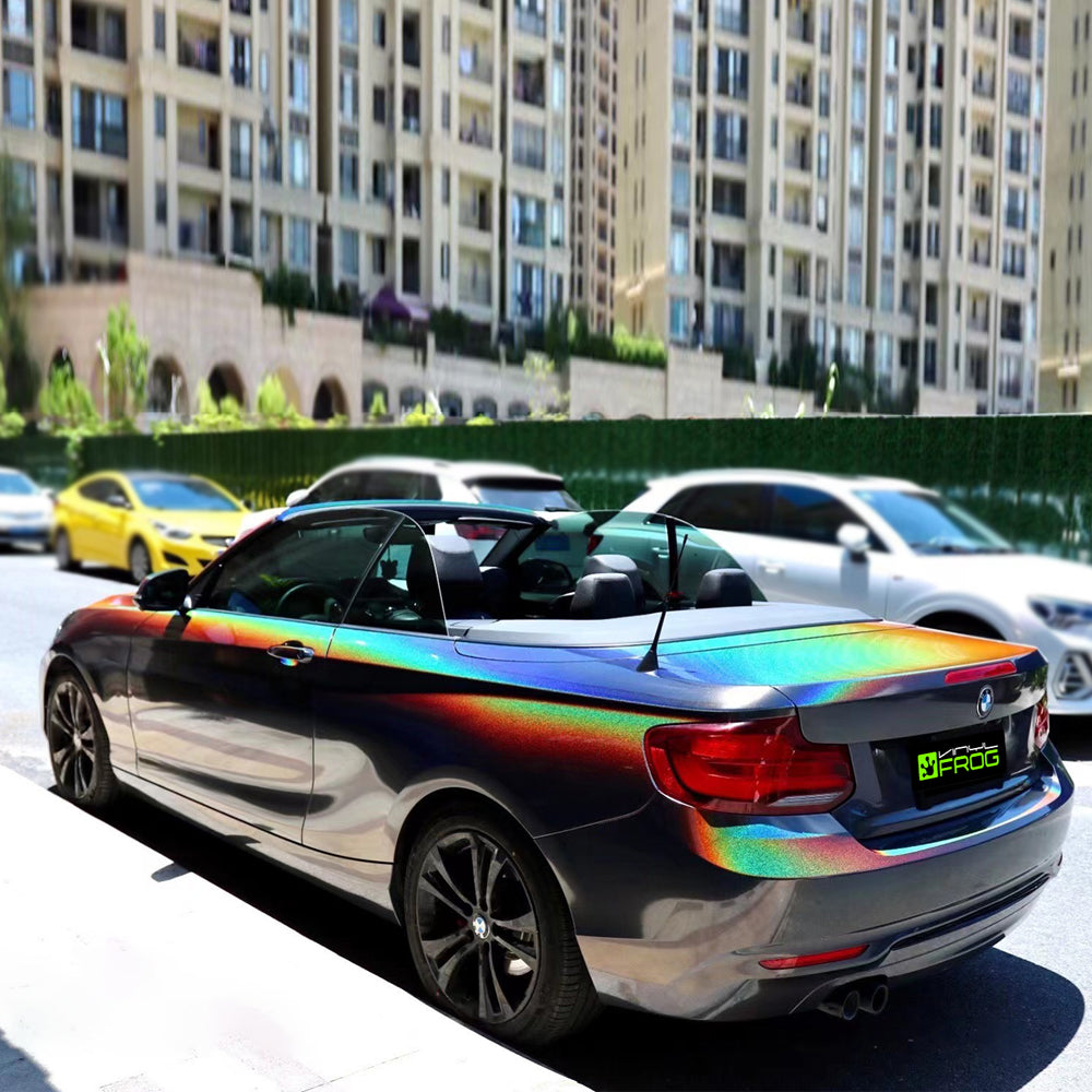 Rainbow Metallic Majestic Dark Gray Vinyl Wrap