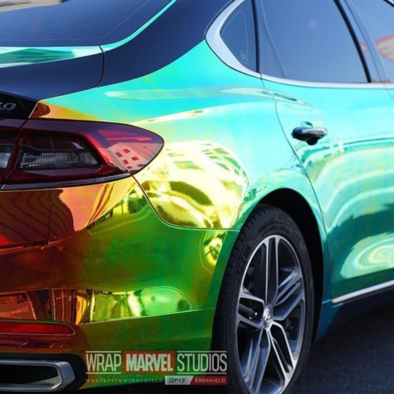 Car Vinyl Wrap, Holographic Chrome Wrap