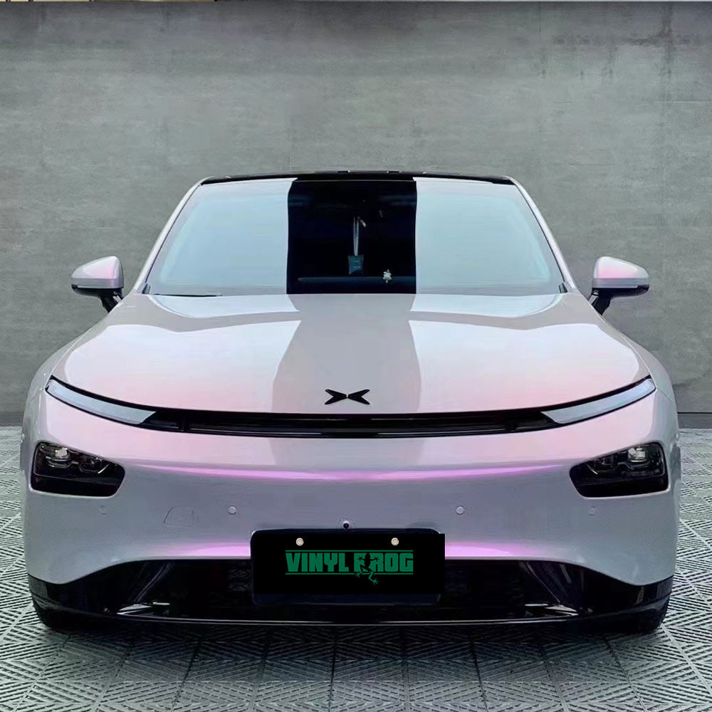 Candy Metallic Gray Pink Vinyl Wrap.