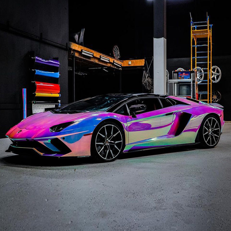 Car Vinyl Wrap, Holographic Chrome Wrap