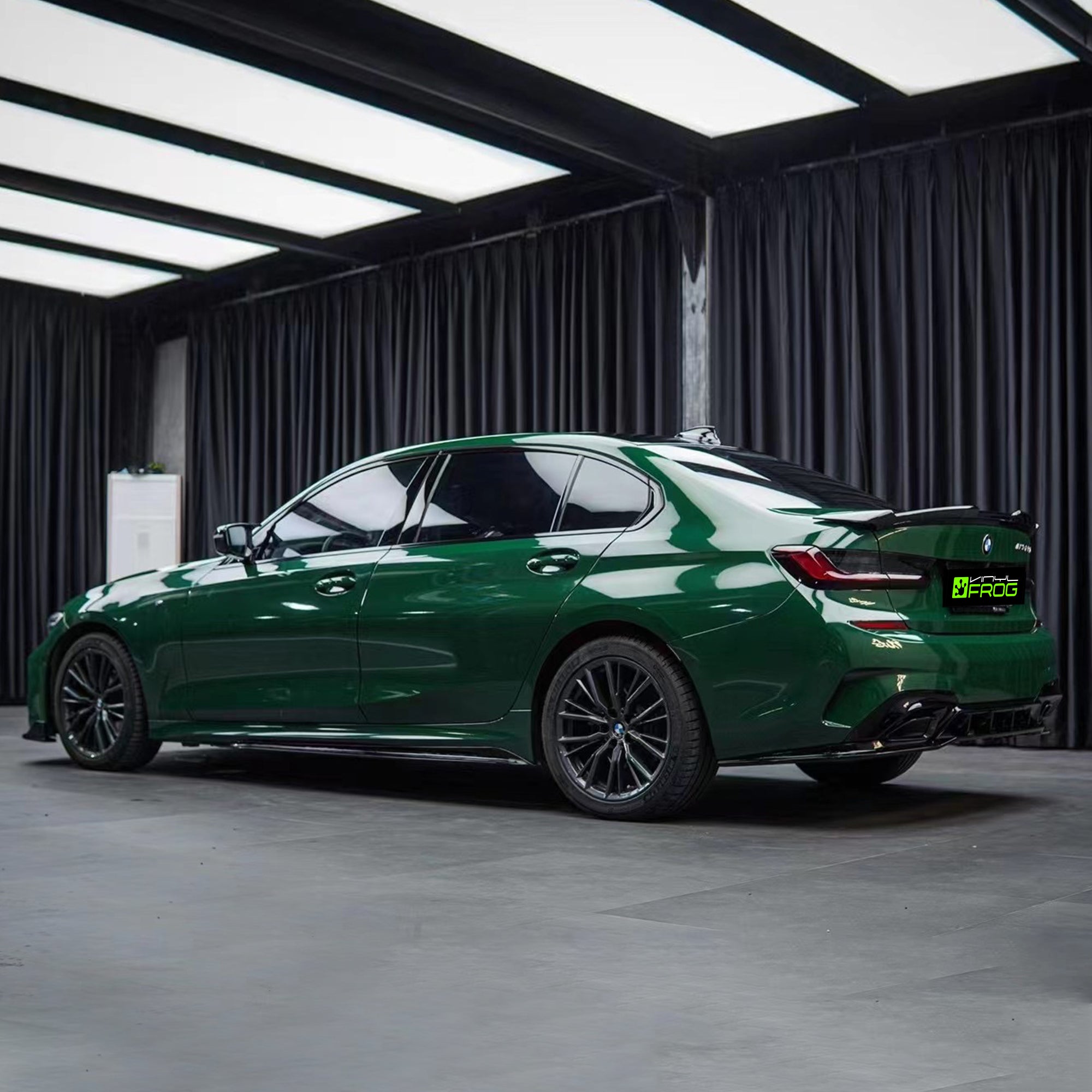High Glossy Vintage Racing Green Vinyl Wrap