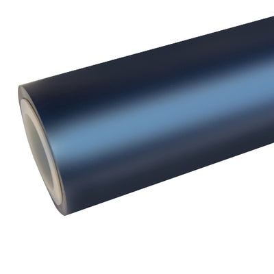 Satin Chrome Silk Prussian Blue Vinyl Wrap