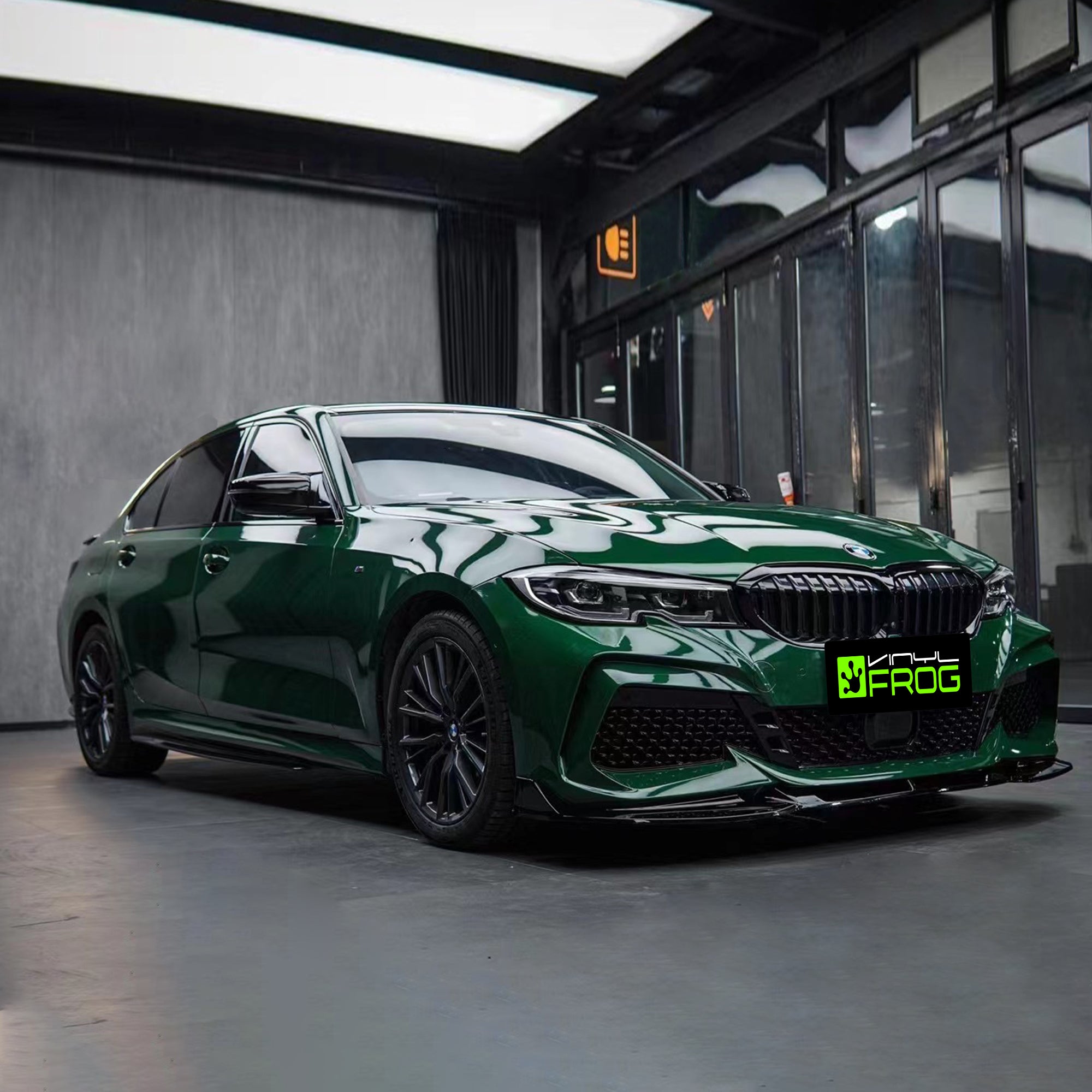 High Glossy Vintage Racing Green Vinyl Wrap