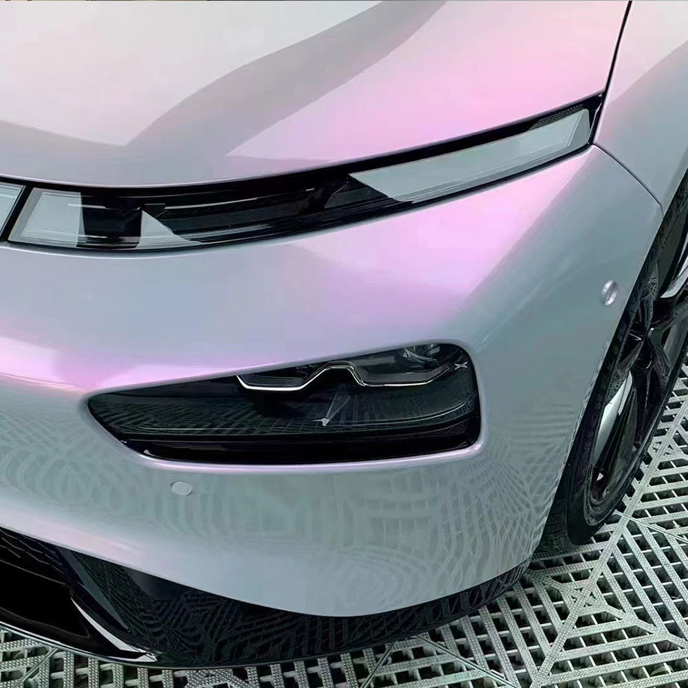 Candy Metallic Gray Pink Vinyl Wrap.