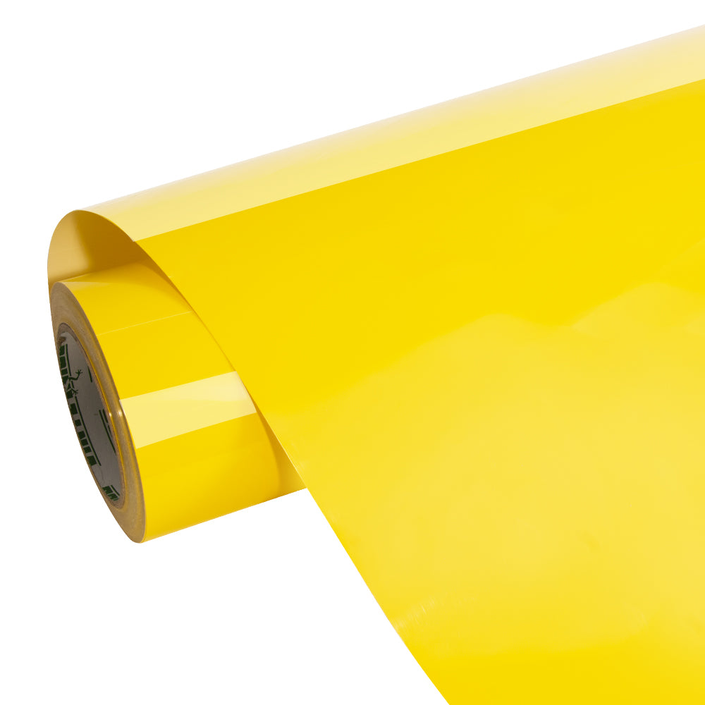 High Glossy Racing Yellow Vinyl Wrap
