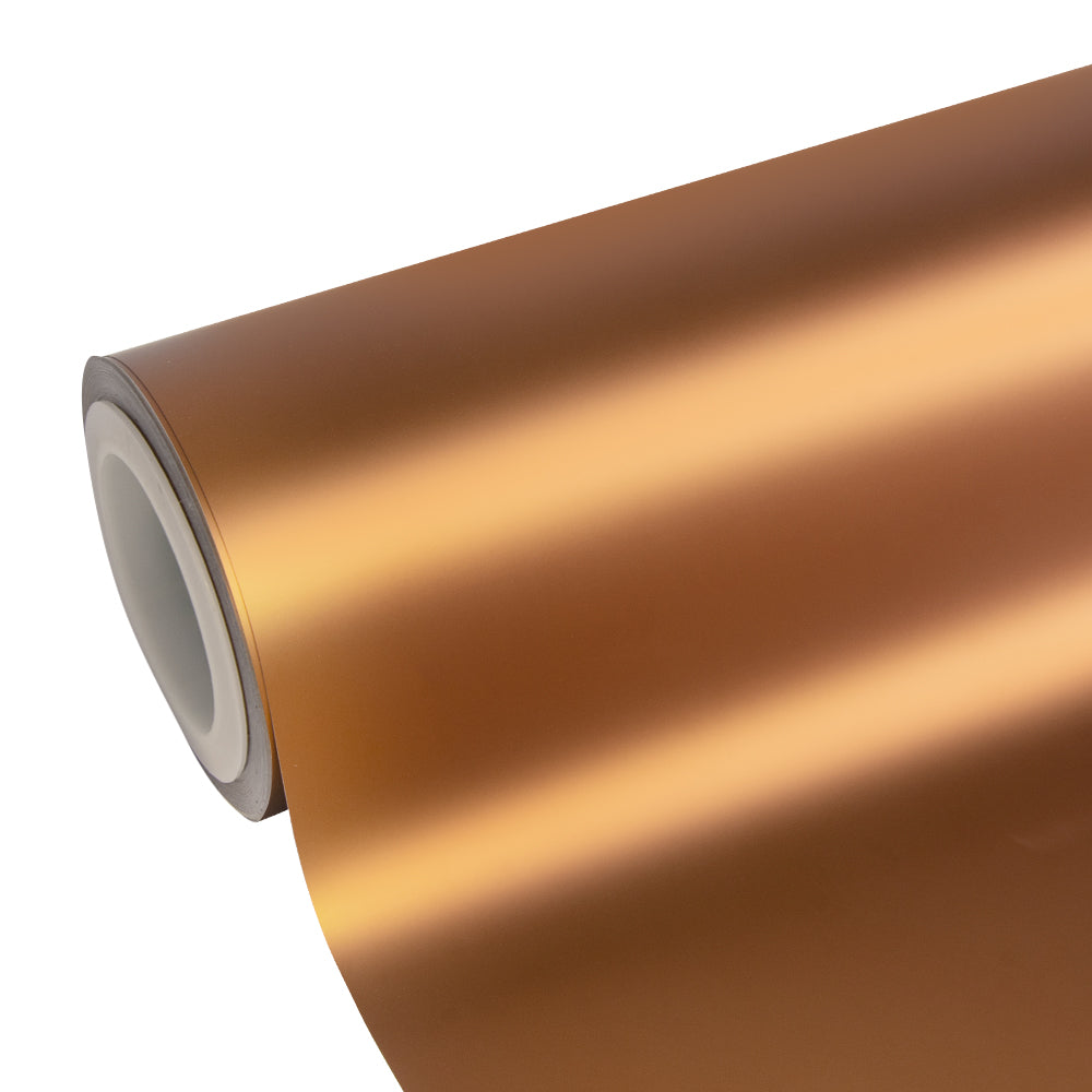 Satin Chrome Silk Copper Vinyl Wrap