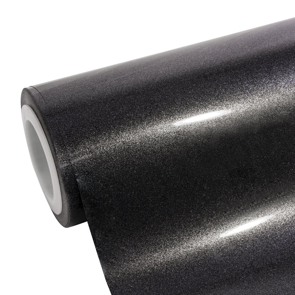 Glossy Metallic Shimmer Black Vinyl Wrap – vinylfrog