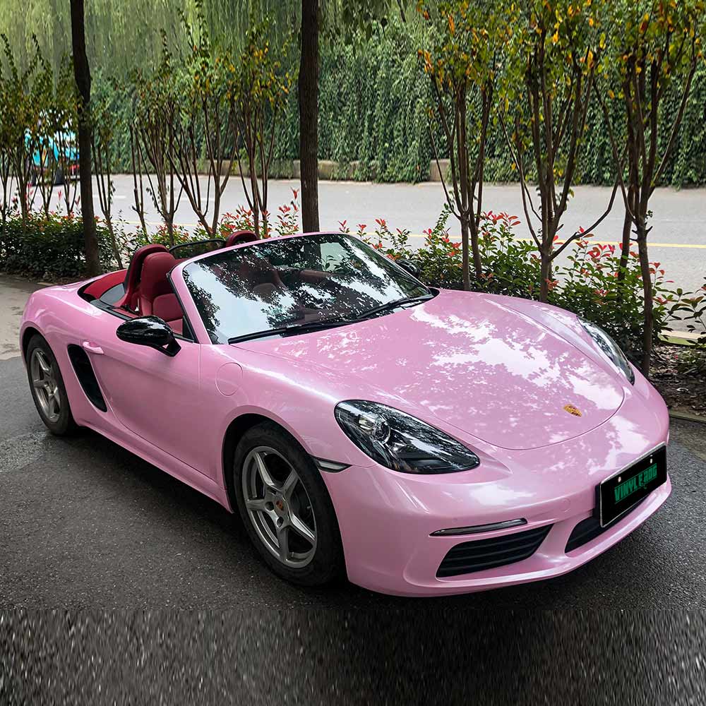 High Glossy Pink Sakura Vinyl Wrap