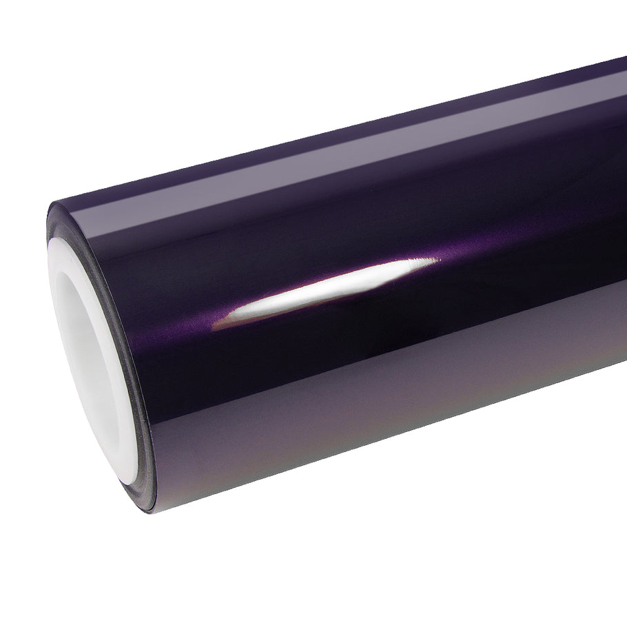 Glossy Metallic Midnight Purple Vinyl Wrap