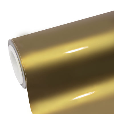 Satin Chrome Silk Champagne Gold Vinyl Wrap