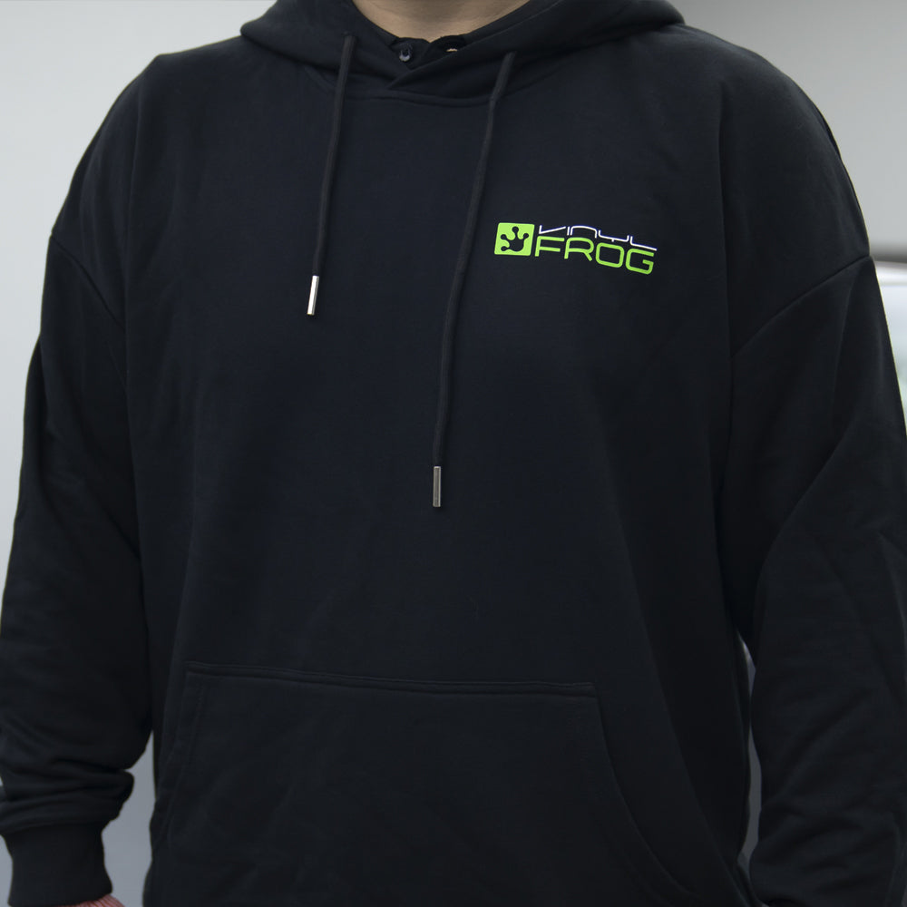 Vinylfrog Full Sleeve Black Hoodie