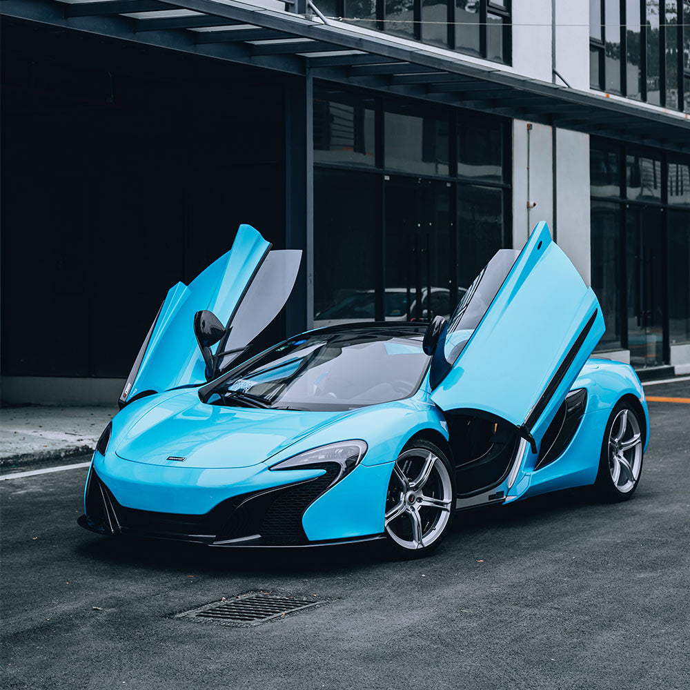 High Glossy Sky Blue Vinyl Wrap