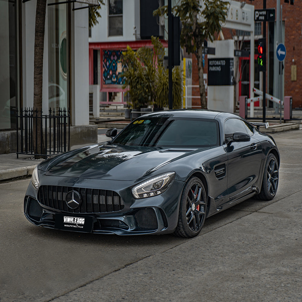 Glitter Metallic Diamond Black Vinyl Wrap.