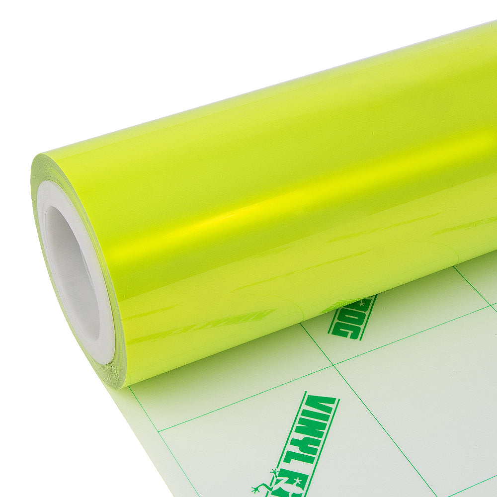 Candy Metallic Neon Yellow With Plastic Liner Vinyl Wrap.