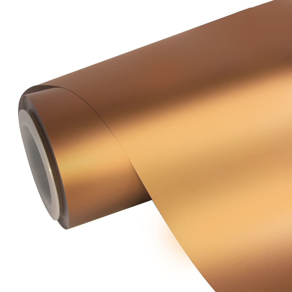 Satin Chrome Silk Copper Vinyl Wrap