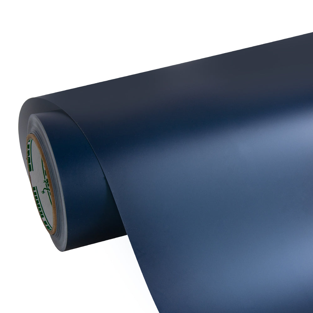 Satin Chrome Silk Prussian Blue Vinyl Wrap