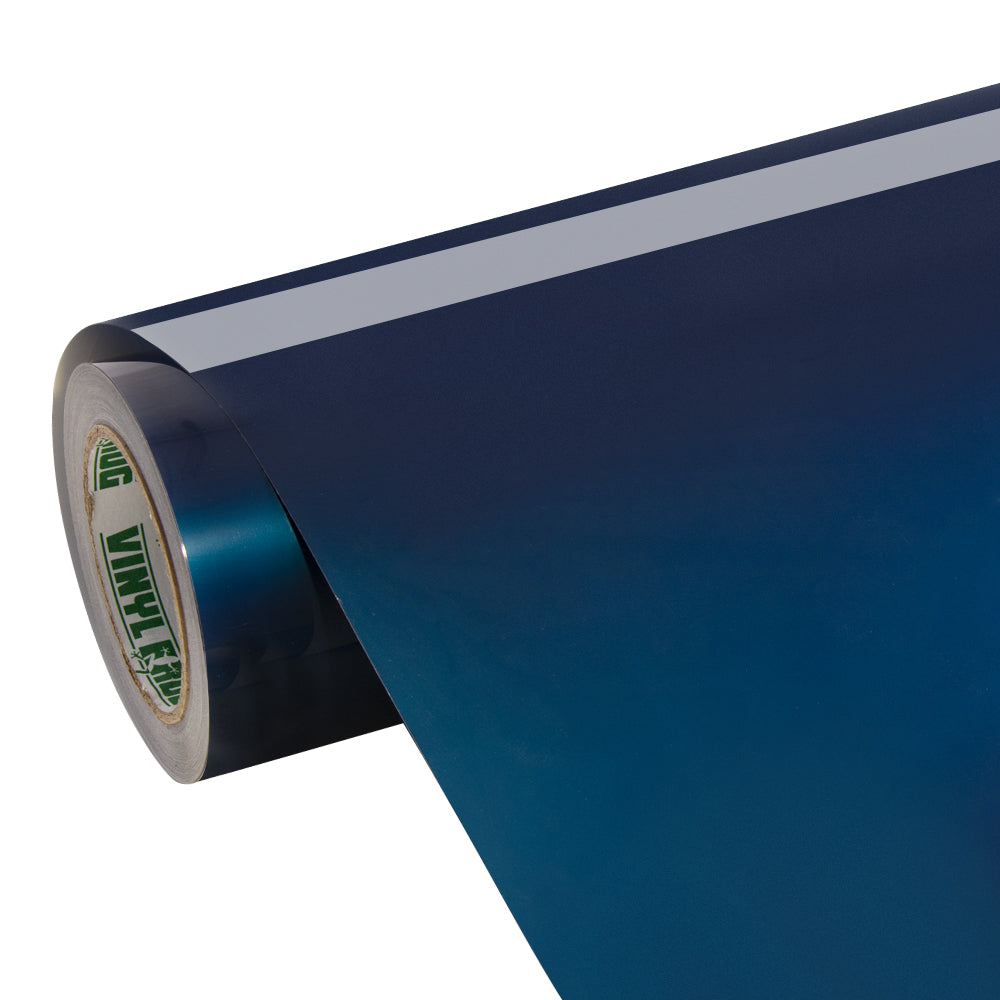 Glossy Metallic Beacon Blue Vinyl Wrap