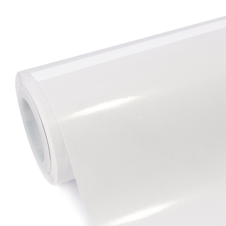 Glitter Metallic Diamond White Vinyl Wrap.