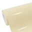 Super Glossy  Cream Vinyl wrap.