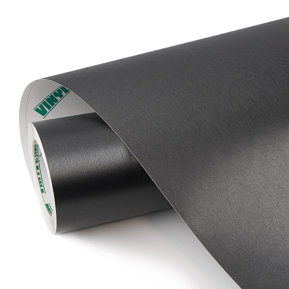 Brushed Metallic Gray Vinyl Car Wrap.