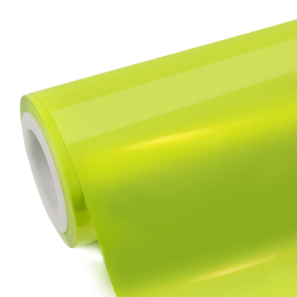 Candy Metallic Neon Yellow With Plastic Liner Vinyl Wrap.
