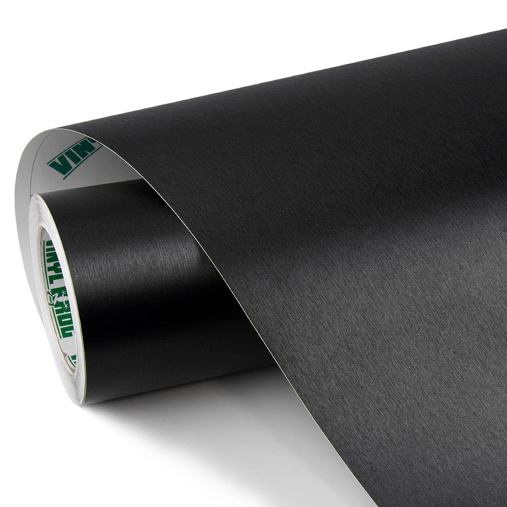 Brushed Metallic Black Vinyl Car Wrap.
