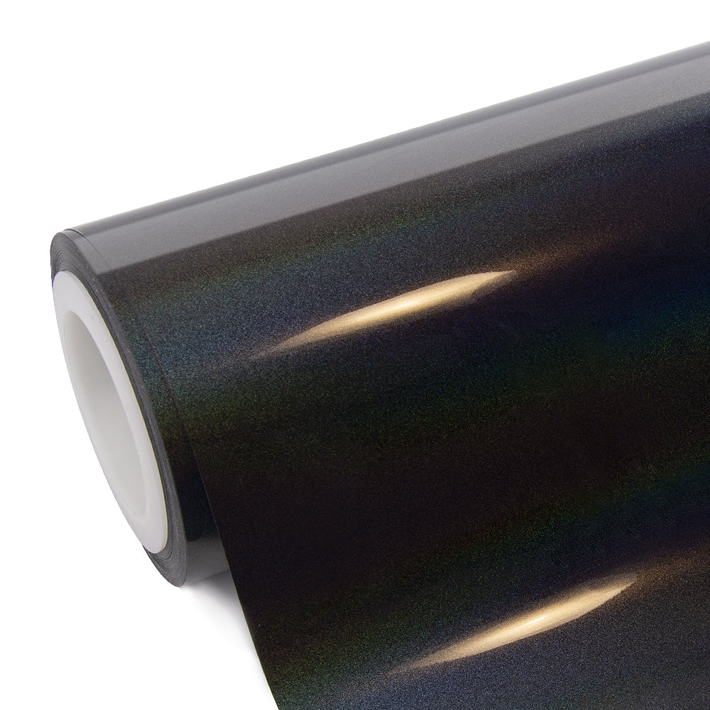 Rainbow Metallic Majestic Black Vinyl Wrap