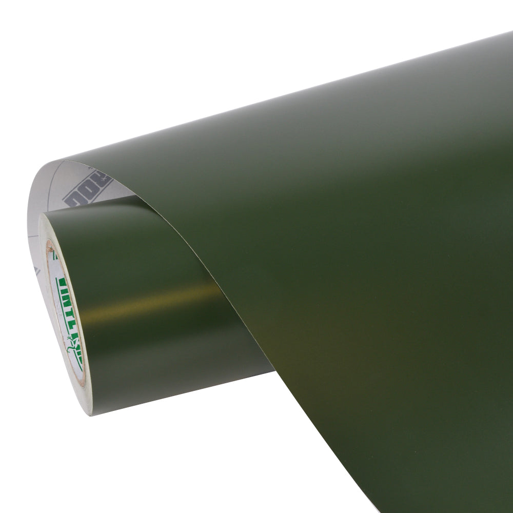 Aluko Matte Military Green Vinyl Wrap 5ft x 16ft