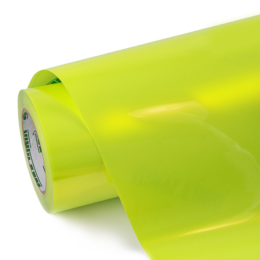 Candy Metallic Neon Yellow With Plastic Liner Vinyl Wrap.