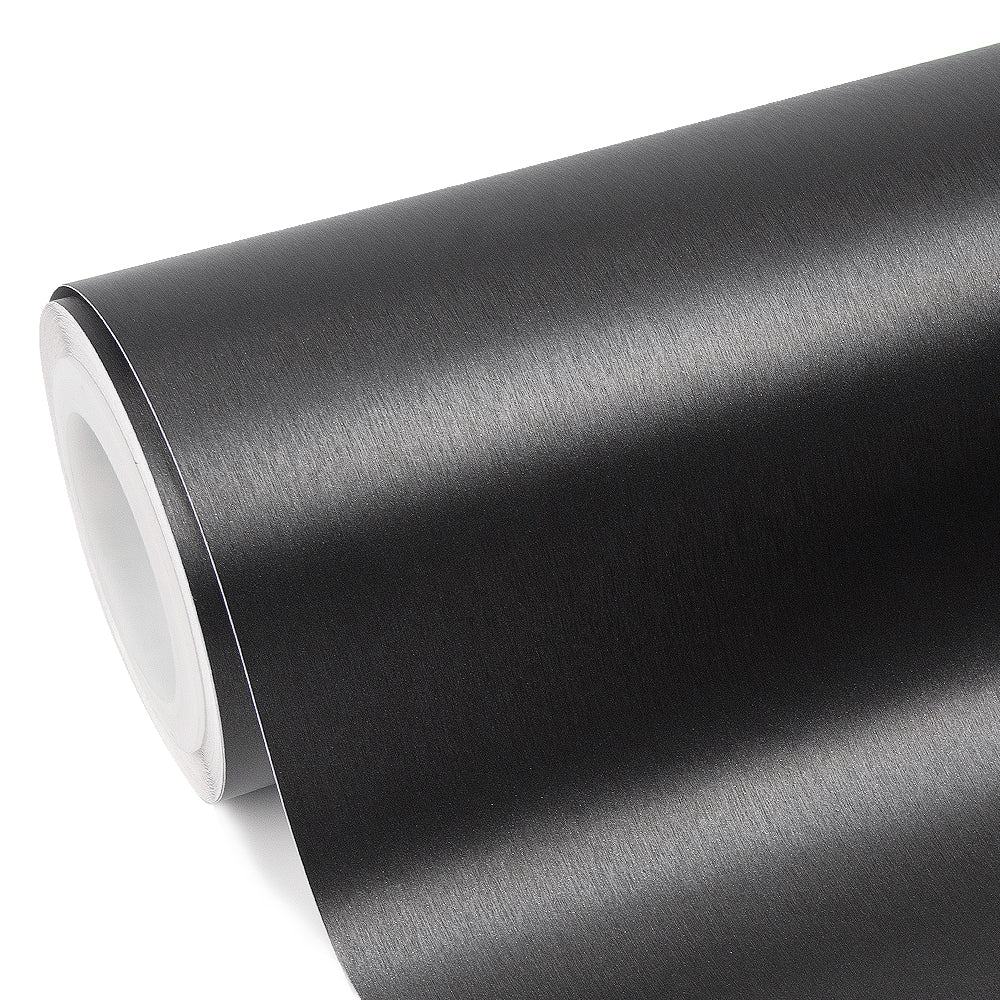 Brushed Metallic Gray Vinyl Car Wrap.