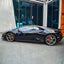 Glossy Metallic Glitter Black Blue Vinyl Wrap