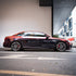 Audi wrapped in Rainbow Drift Black Red vinyl wrap.