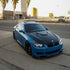 BMW M3 wrapped in High Glossy Laguna Blue vinyl wrap.