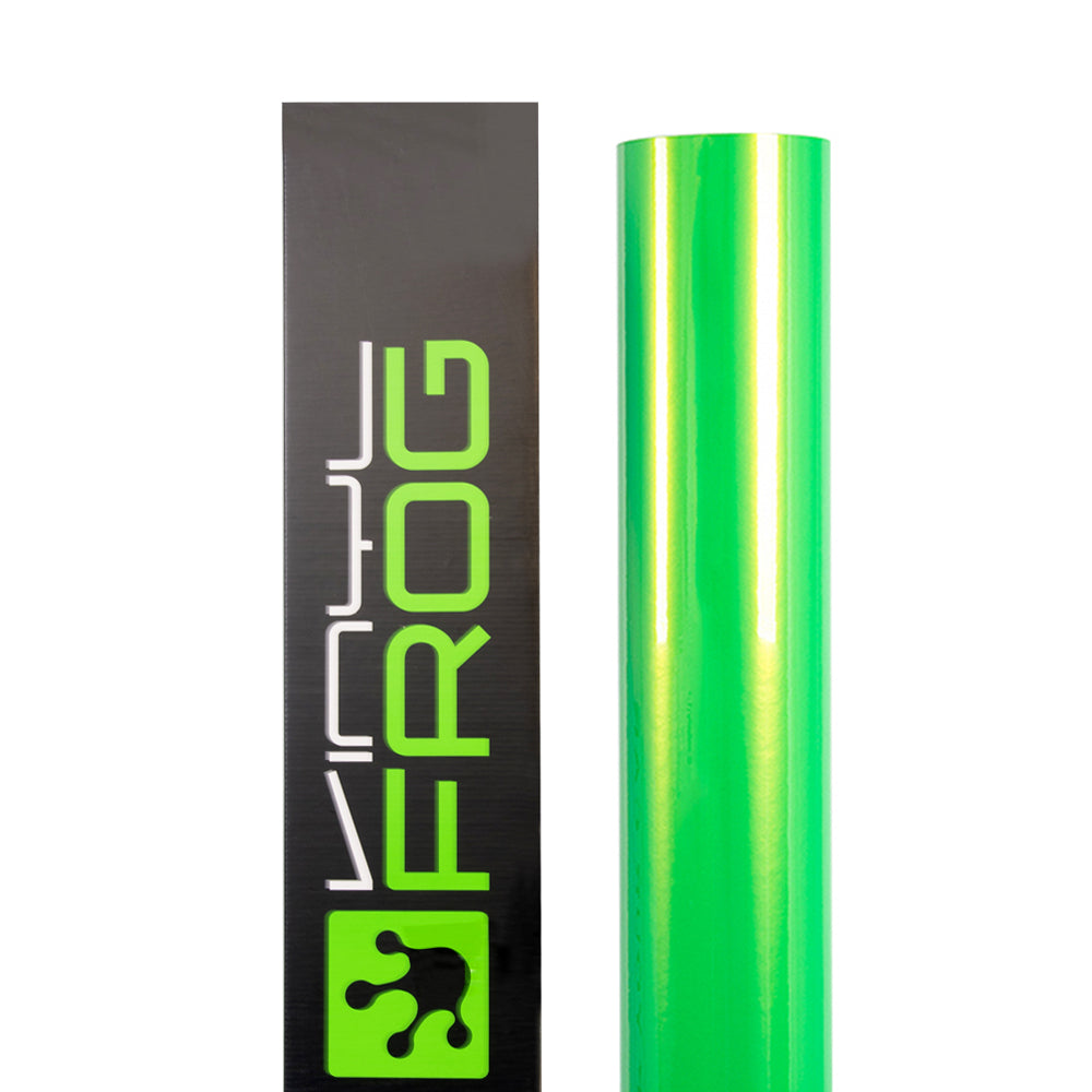 Candy Metallic Neon Green glossy wrap roll