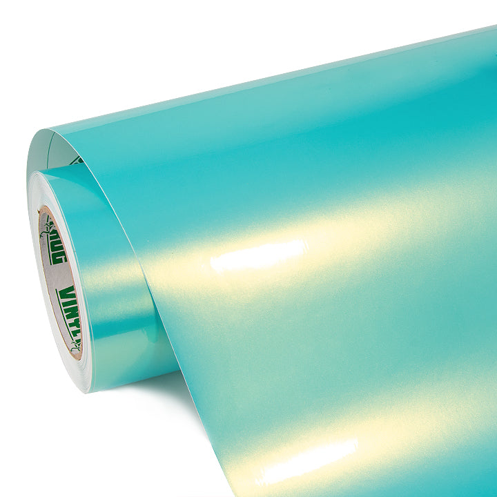 Candy Metallic Neon Ice Blue vinyl film roll