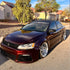 Glossy Metallic Black Rose car wrap