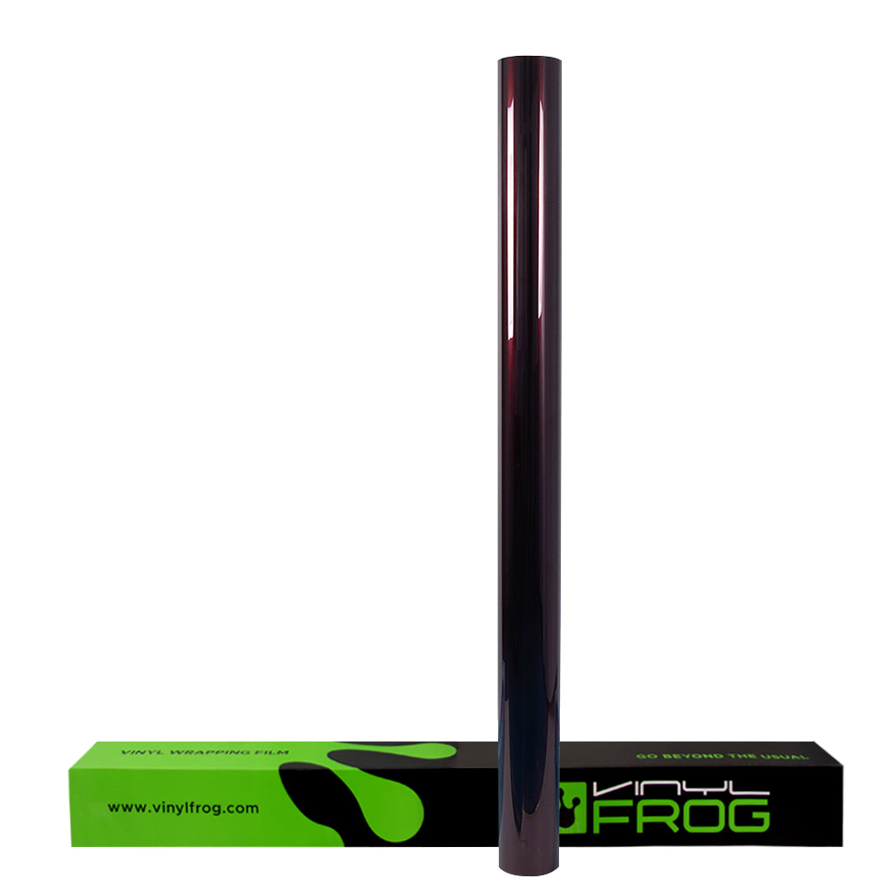 Glossy Metallic Black Rose vinyl wrap film roll