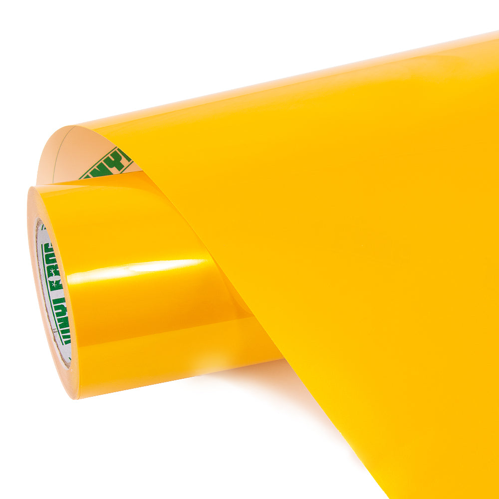 Glossy Metallic Golden Yellow vinyl film roll