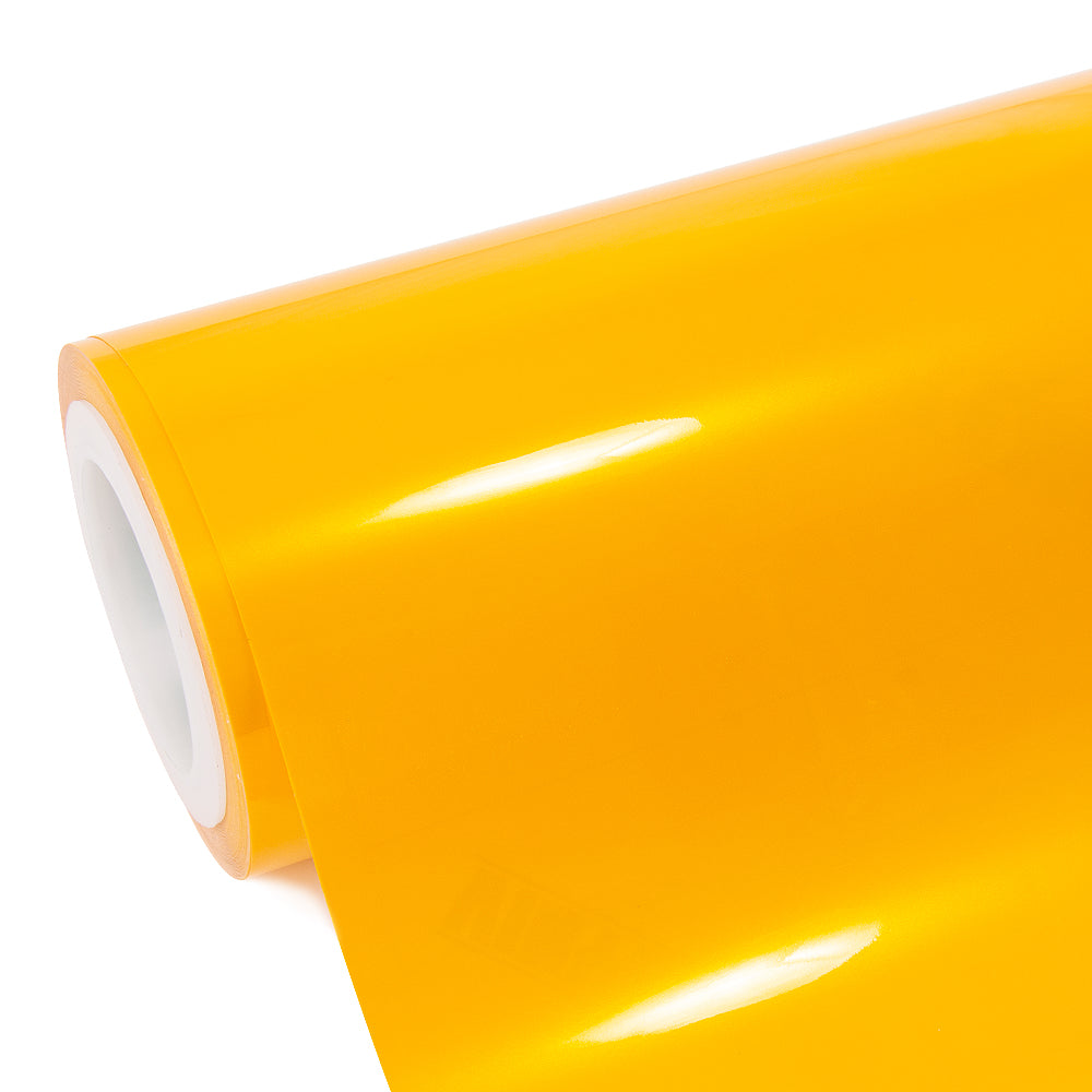 Glossy Metallic Golden Yellow wrap roll
